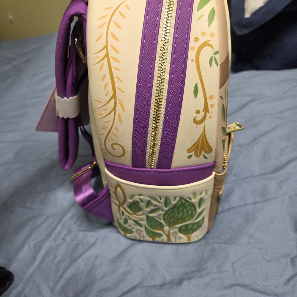 Loungefly Rapunzel and Pascal Backpack - Purple a… - image 4